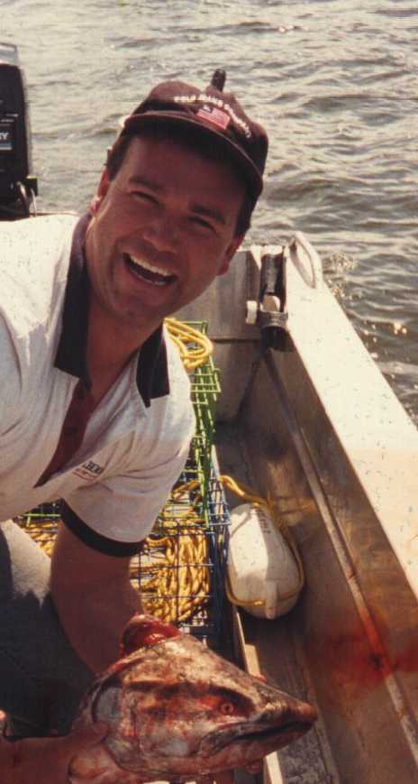 gord with salmon head