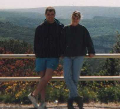 erin&me at Ardeche bridge