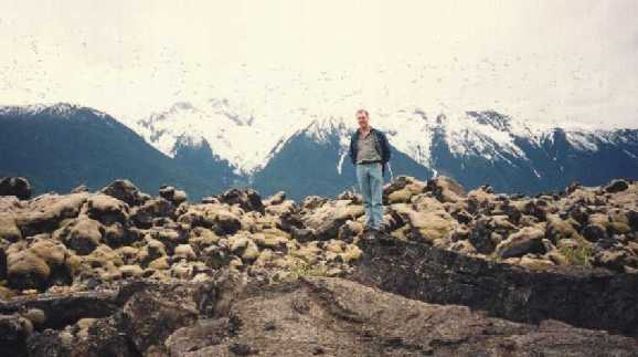 graeme at the lava beds